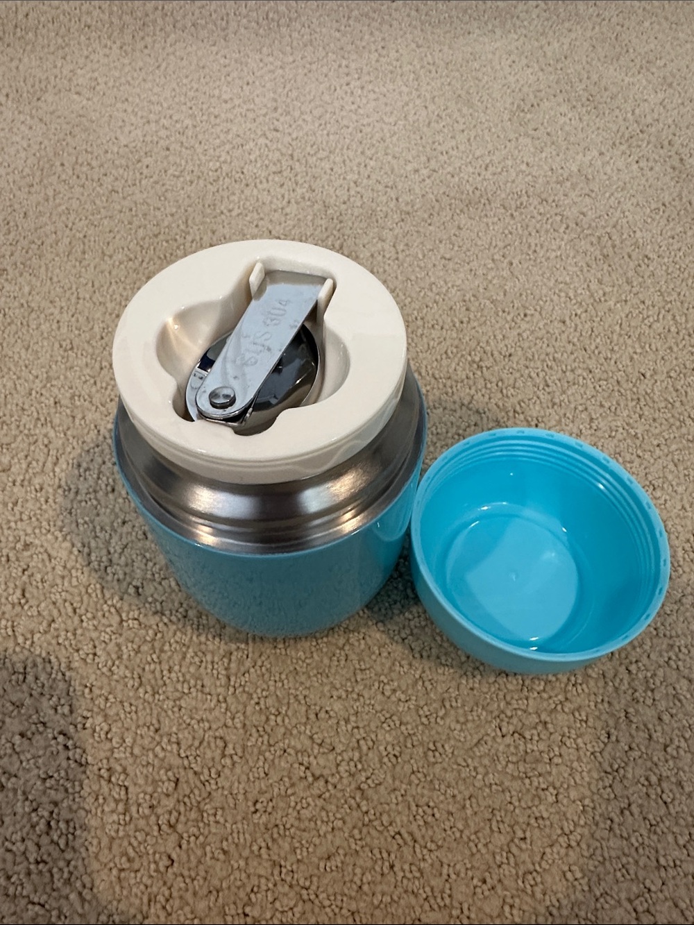 Turquoise Insulated Food Container - Turquoise - Picture 3 of 5